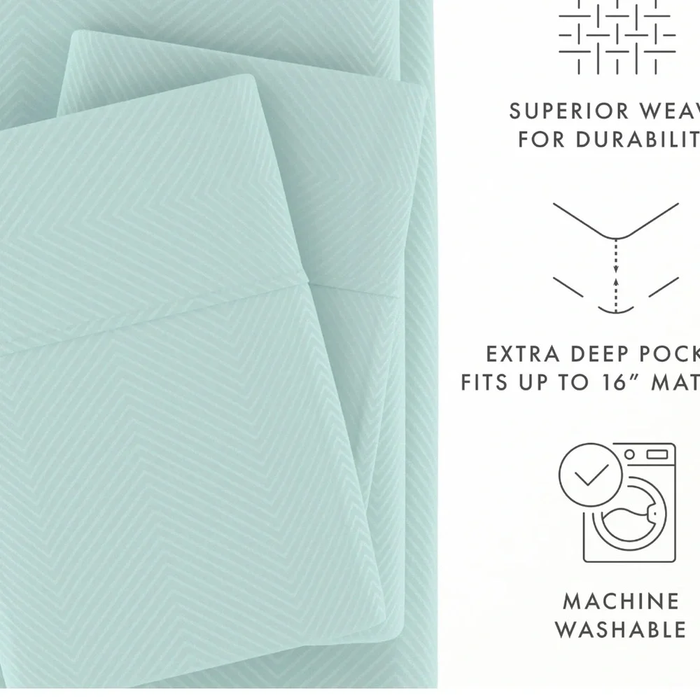 Light Blue Bed Sheet Set - Premium Soft Bedding